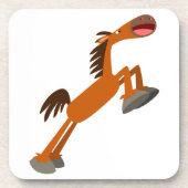 Giddyup, Horsey. Onderzetters voor cartoon Paarden (Voorkant)