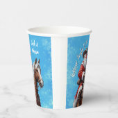 Giddyup Jingle Paard Sinterklaas Kerstcadeau Papieren Bekers (Rechts)