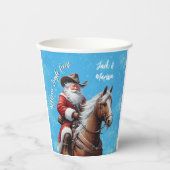 Giddyup Jingle Paard Sinterklaas Kerstcadeau Papieren Bekers (Voorkant)