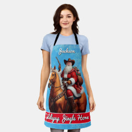 Giddyup Jingle Paard Sinterklaas Kerstmis Schort