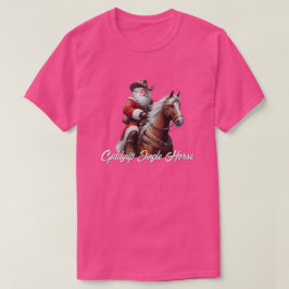 Giddyup Jingle Paard Sinterklaas Kerstmis T-shirt