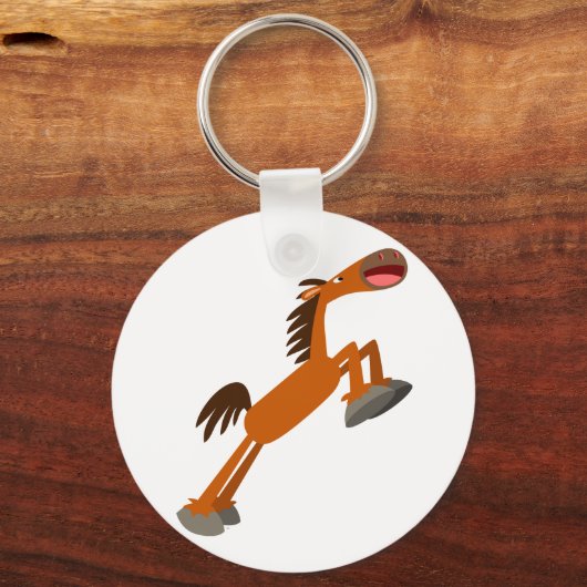 Giddyup, Paard! Cartoon Paard Sleutelhanger (Voorkant)