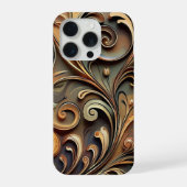 Gided Baroque Scrollwork  iPhone Hoesje (Achterkant)
