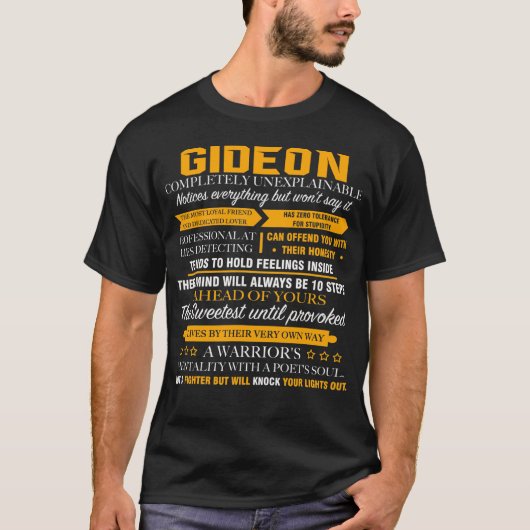 Gideon volledig onverklaarbaar t-shirt (Voorkant)