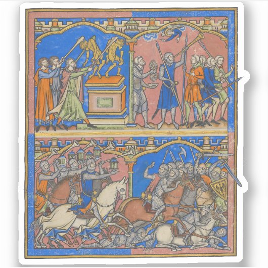 Gideons dappere driehonderd De Kruisvaarderbijbel Sticker (Voorkant)