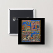 Gideons dappere driehonderd De Kruisvaarderbijbel Vierkante Button 5,1 Cm (Voorkant /achterkant)