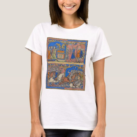 Gideons drietal helden De Kruisvaarderbijbel T-shirt (Voorkant)