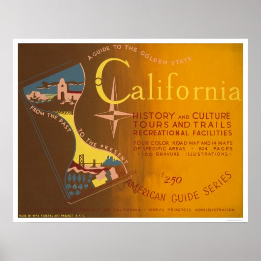 Gids aan Californië 1940 WPA Poster (Voorkant)