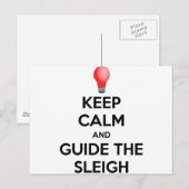 Gids de Sleigh Briefkaart (Voorkant / Achterkant)