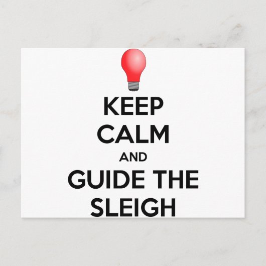 Gids de Sleigh Briefkaart (Voorkant)