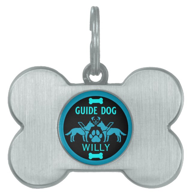 Gids hond geschenken huisdieren naamplaatje (voorkant)