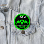 Gids hond geschenken ronde button 7,6 cm (In situ)