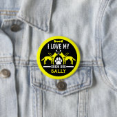Gids hond geschenken ronde button 7,6 cm (In situ)