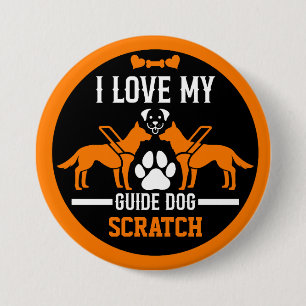 Gids hond geschenken ronde button 7,6 cm