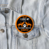 Gids hond geschenken ronde button 7,6 cm (In situ)