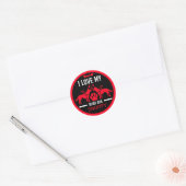 Gids hond geschenken ronde sticker (Envelop)