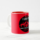 Gids hond geschenken tweekleurige koffiemok (Voorkant links)
