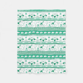 Gids Hondenverhaal Gouden Patroon - Groen - Fleece Deken