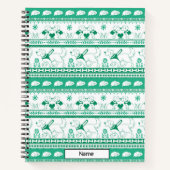 Gids Hondenverhaal Gouden Patroon - Groen - Notitieboek (Voorkant)