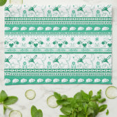 Gids Hondenverhaal Gouden Patroon - Groen - Theedoek (Gevouwen)