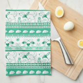 Gids Hondenverhaal Gouden Patroon - Groen - Theedoek (Quarter Fold)