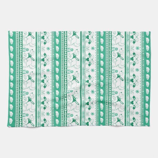 Gids Hondenverhaal Gouden Patroon - Groen - Theedoek (Horizontaal)