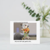 Gids katten Grappige kat cadeaus & verzamelobjecte Briefkaart (Staand voorkant)