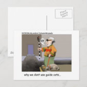 Gids katten Grappige kat cadeaus & verzamelobjecte Briefkaart (Voorkant / Achterkant)