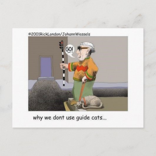 Gids katten Grappige kat cadeaus & verzamelobjecte Briefkaart (Voorkant)