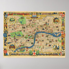 gids naar Londen Poster