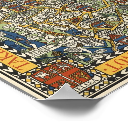 gids naar Londen Poster (Hoek)