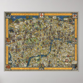 gids naar Londen Poster