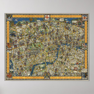 gids naar Londen Poster