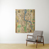  gids naar Londen Wandkleed (In situ)