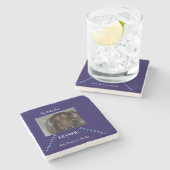Gids Pawprint Pad Geschenk Stenen Onderzetter (Zijkant)