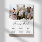 Gids voor Familiefotografie Prijzen Lijst Flyer