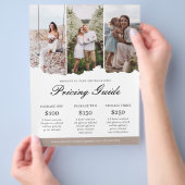 Gids voor Familiefotografie Prijzen Lijst Flyer (Hand)