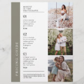 Gids voor Familiefotografie Prijzenlijst Flyer (Voorkant)