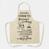 Gids voor Gourmet Cooking Schort (Voorkant)