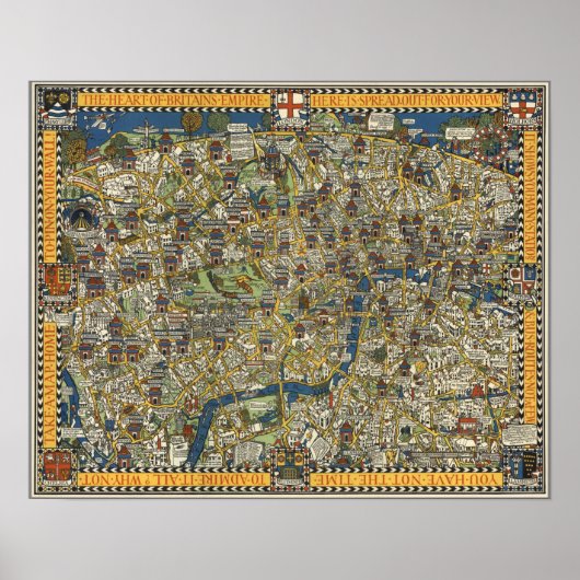 gids voor het Poster Londen (Voorkant)