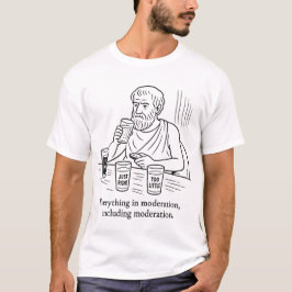 Gids voor matiging van Aristoteles T-shirt