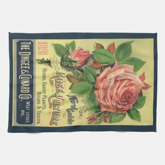  Gids voor Roos Cultuur Boek Hoesje Art, 1891 Theedoek (Horizontaal)