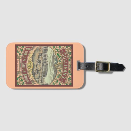 gids voor toeristen in Dublin Ierland Bagagelabel (Voorkant (horizontaal))