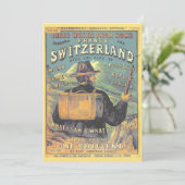 gids voor toeristen naar Zwitserland en de Alpen Kaart (Staand voorkant)