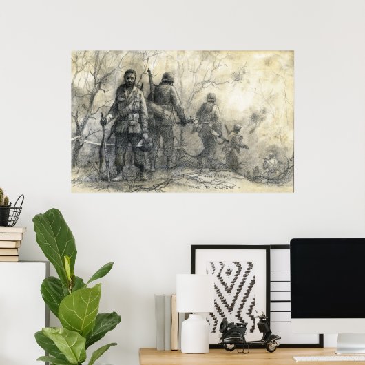 Gids voor witte tape poster (Thuiskantoor)