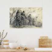 Gids voor witte tape poster (Keuken)