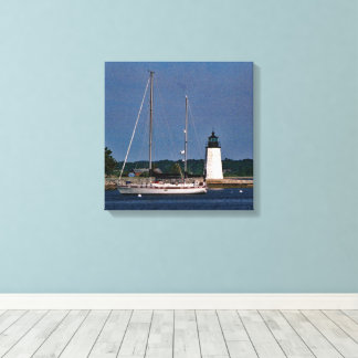 Gidslicht van Newport Canvas Afdruk