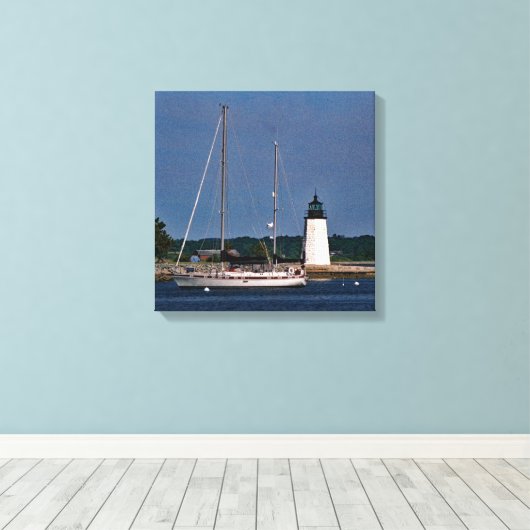 Gidslicht van Newport Canvas Afdruk (Insitu (Houten vloer))