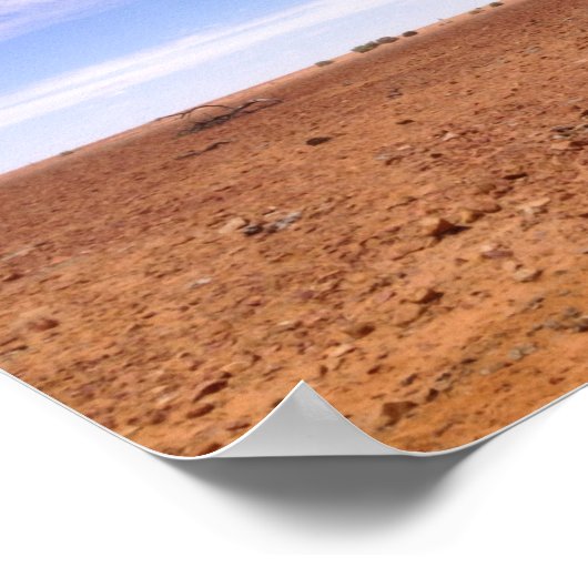 Gidyea in het Simpson-woestijn-poster Poster (Hoek)