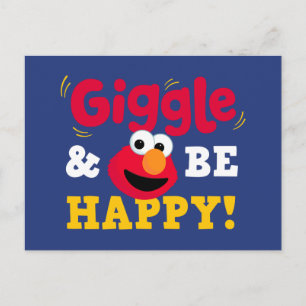 Giechel en wees gelukkig Elmo Briefkaart